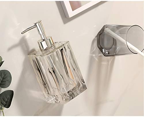 Sabunluk iskandinav ışık lüks cam losyon şişesi ev otel duş jeli alt şişe losyon dağıtıcılar (Renk: Siyah)