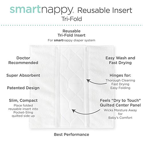 SmartNappy by Amazing Baby, NextGen Hibrit Bez Bebek Bezi Kapağı + 1 Üç Katlı Yeniden Kullanılabilir Kesici Uç + 1 Yeniden Kullanılabilir