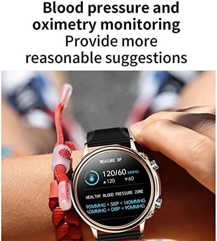 LLM akıllı saat erkek 1.32 İnç 360 360 Ekran Spor Sağlık Kalp Hızı Kan Basıncı Kan Oksijen Izleme Dönebilen Arama akıllı saat