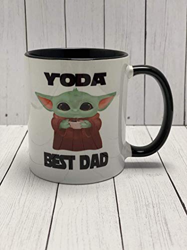 Bebek Yoda Star Wars En İyi Baba Seramik Kupa - Koca Baba için Babalar Günü Hediyesi-Bilimkurgu Hediyesi