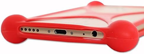 Microsoft Lumia 532 Kırmızı için Ph26 Darbeye Dayanıklı Silikon Tampon Kılıfı