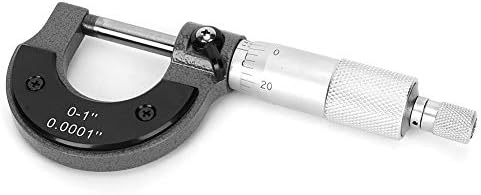 ZJchao Spiral Mikrometre Santimetre Kart kalınlık ölçer, 0-25Mm/ 0-1 İnç 0.0001 İn İngiliz Sistemi Dış Çapı Mikrometre Ölçüm