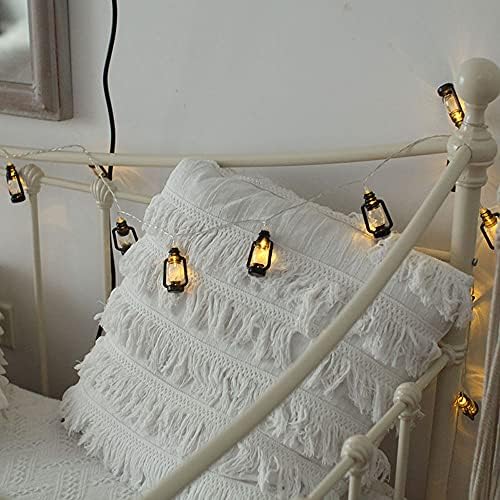 QQWJSH LED fener dize ışıkları Ins rüzgar dekoratif fener asılı lamba romantik gece lambası kız kalp Net kırmızı odası yurt yatak