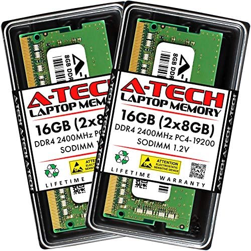 A-Tech 16 GB Kiti (2x8 Gb) RAM Acer Aspire 7 için A717-71G-58CU Dizüstü / DDR4 2400 MHz SODIMM PC4-19200 (PC4-2400T) Olmayan