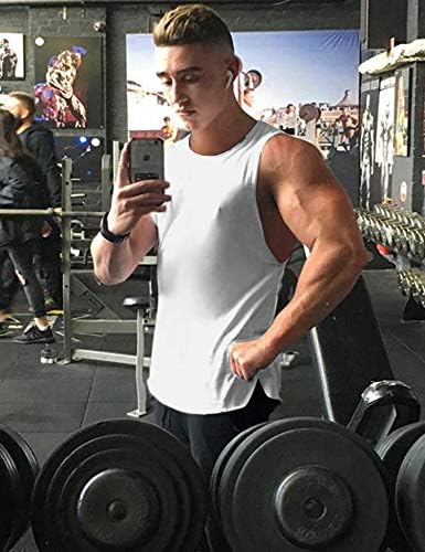 COOFANDY erkek 3 Paket Egzersiz Tankı Üstleri Kolsuz Spor Gömlek Vücut Geliştirme Fitness Kas Tee Gömlek