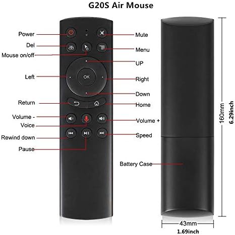 Dupad hikayesi G20S Ses Uzaktan Kumanda, 2.4 G Kablosuz Ses Kontrolü Algılama Hava Uzaktan Fare ile IR Öğrenme için Nvıdıa Shield,