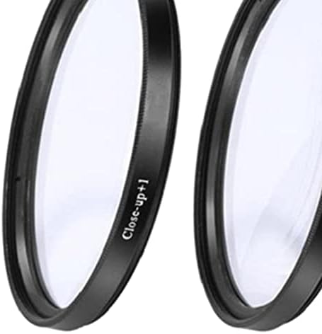 figatia Yakın Çekim Filtre Seti, 1 +2 +4 +10 Filtre Aksesuarı, Optik Cam Dönüşüm Lensi, Filtre Torbalı-Şeffaf, 58mm