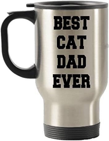 SpreadPassion en iyi Kedi baba Hiç paslanmaz Çelik seyahat yalıtımlı bardak Kupa