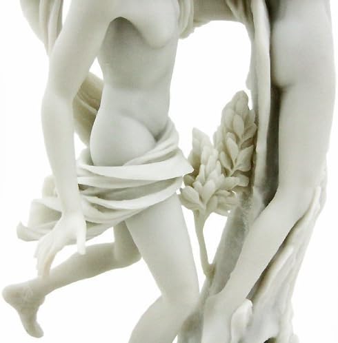 Tasarım Toscano WU70524 Apollo ve Daphne Yunan Tanrıları Heykeli, 13 İnç, Beyaz