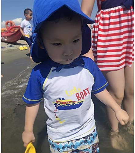Bebek Erkek Kız güneş şapkası Toddler Ayarlanabilir Yaz UPF 50 + Güneş Koruma Plaj Flap Şapka ile Geniş Ağız