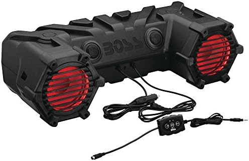 LED'li yeni Boss Ses Suya Dayanıklı 6.5 Ses Sistemi-Polaris Sportsman Touring 570 ATV