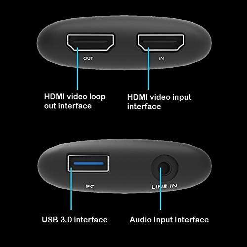 Y & H 4 K Oyun Yakalama Kartı Canlı Streaming ve Kayıt 4K30P veya 1080 P 120HZ,HDMI Sıfır Gecikme Pass-Through USB3.0 Video Ultra-Düşük