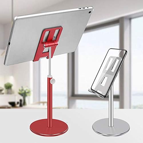 FENXİXİ Alüminyum Alaşım Tablet Telefon Tutucu Ayarlanabilir Tablet Masaüstü Telefon Dağı için Standı (Renk: Kırmızı)