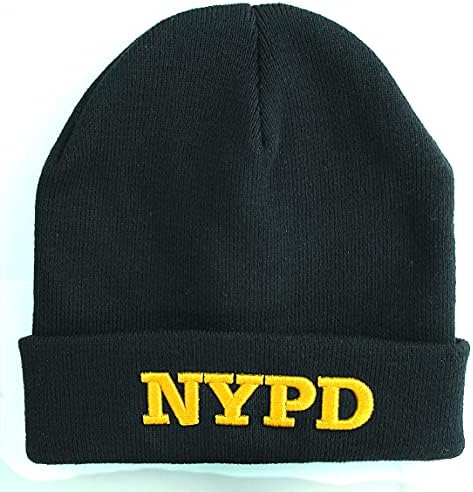 NYPD Torkıa-Resmi Lisanslı Beanie Kış Şapkası (Siyah w/Altın Yazı)