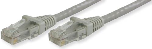 Lynn Electronics CAT6-07-GYB Önyüklemeli Ethernet Yama Kablosu, 7 Fit, Gri, 5'li Paket