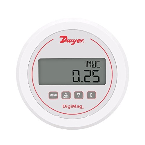 Dwyer ® DM-1123 DigiMag ® Dijital Diferansiyel Basınç ve Akış Ölçer, Aralık 0.5-0-0.5 W. C.