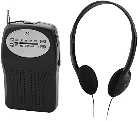 GPX Taşınabilir AM / FM Radyo, Siyah (R116B)