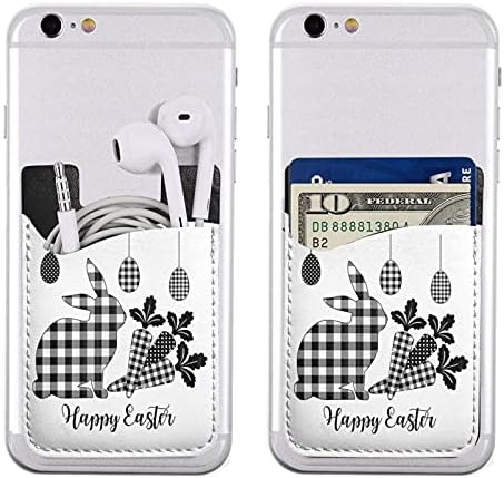 Mutlu Paskalya Telefon kartı tutucu Cep Telefonu Sopa Kart Cüzdan Kol Cep Telefonu Geri Sopa Cüzdan