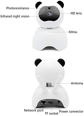 zmtzl bebek Monitörü, 720 P HD Ekran Video Bebek Monitörü Kamera ve Ses, İki Yönlü Ses, Kızılötesi Gece Görüş ve Hareket Algılama