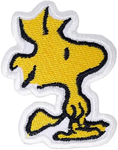 Octory Snoopy Karakter Woodstock Demir On Patch İşlemeli Yama Testere On / Demir On Aplike için Kot, Şapka, Çanta