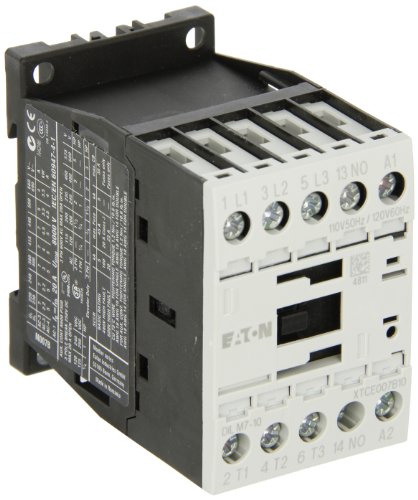 Eaton XTCE007B10A XT-IEC Kontaktör ve Marş Motoru, 45mm, 7A AC-3 Nominal Akım, 230vac'de 2 Maksimum HP, 460VAC'DE 3 Maksimum