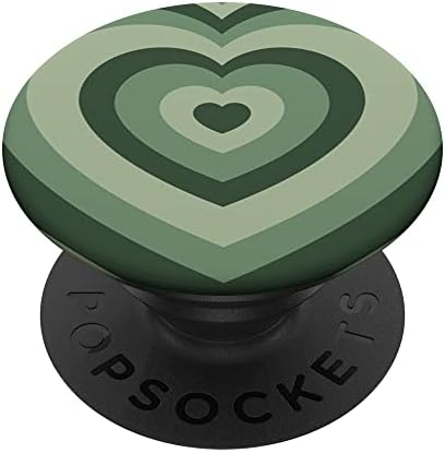 Estetik Adaçayı Yeşil Kahve Latte Aşk Kalp Moda PopSockets Değiştirilebilir PopGrip