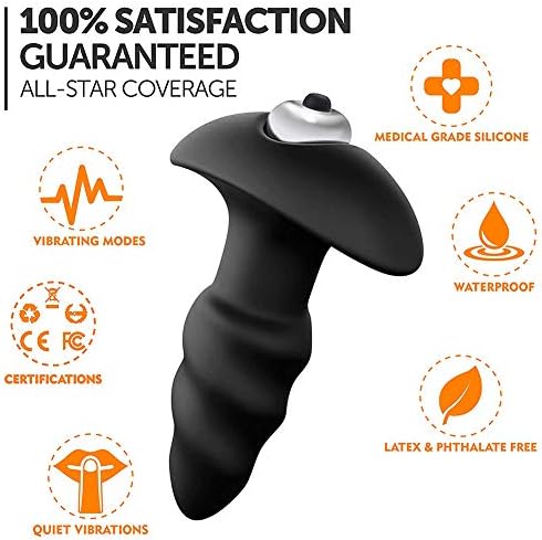 Titreşimli Butt Plug - Anal seks oyuncak yapay Penis Yumuşak Sıvı Silikon Anal Vibratör Su Geçirmez Erkekler Kadınlar için