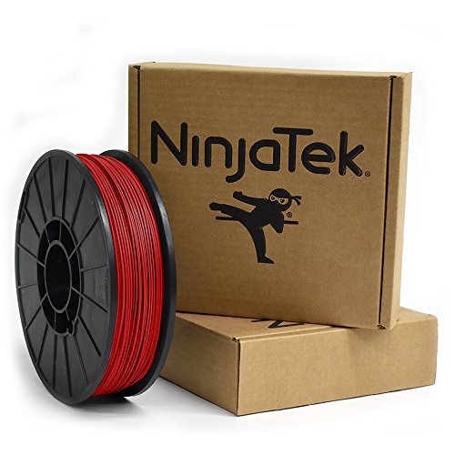 NınjaTek 3DAR03117510 NınjaTek Armadillo TPU Filament, 1,75 mm, TPE, 1 kg, Yangın (Kırmızı) (1'li paket)