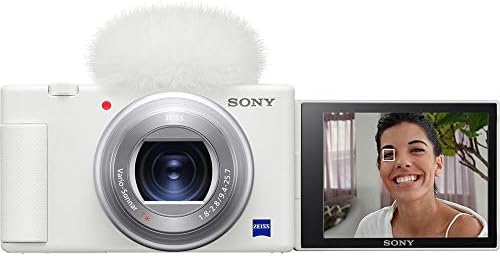 Sony ZV-1 Kompakt Dijital Vlogging 4 K Kamera Içerik Yaratıcıları ve Vloggers için DCZV1/W Paketi ile Deco Dişli Durumda + Yazılım