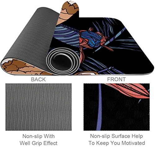 Siebzeh Sevimli Hayvan Köpek Yapraklarda Corgi Premium Kalın Yoga Mat Çevre Dostu Kauçuk Sağlık ve Fitness Her Türlü Egzersiz