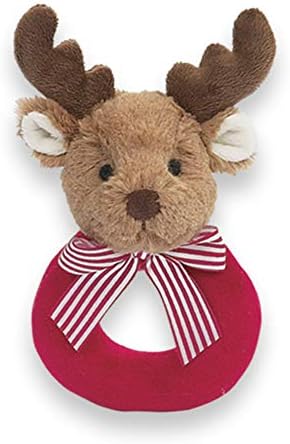 Bearington Bebek Lil ' Ren Geyiği Noel Peluş Yumuşak Çıngırak, 5.5 inç