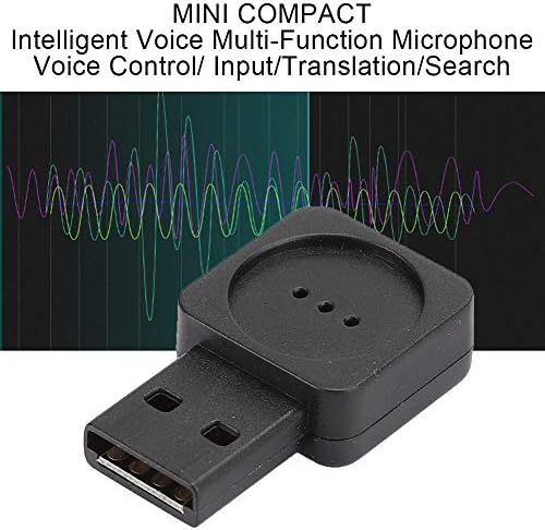 Richer-R Bilgisayar Mikrofonu, ABS Siyah Hafif Yüksek Performanslı Hassasiyet Mini Kompakt USB Bilgisayar Kablosuz Harici Ses