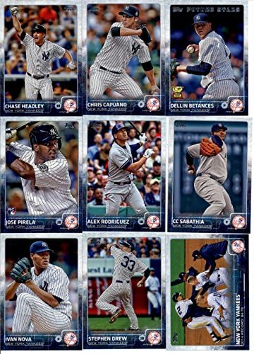 2015 Topps Beyzbol Kartları New York Yankees Takım Seti (Seri 1 ve 2 - 23 Kart) Dahil (2) Derek Jeter, Brian McCann, Brett Gardner,