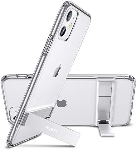 ESR Metal Kickstand iPhone 11 Kılıf için Tasarlanmış, [Dikey ve Yatay Standı] [Takviyeli Damla Koruma] Esnek TPU Yumuşak Geri