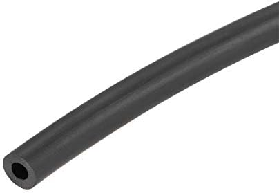uxcell Siyah Çizgi Hortum Tüp, 3mm (1/8) KIMLIK x 6mm (15/64) OD 4.92 Ft / 1.5 M NBR yağlama yağı Su Hortumu Motor Boru Boru