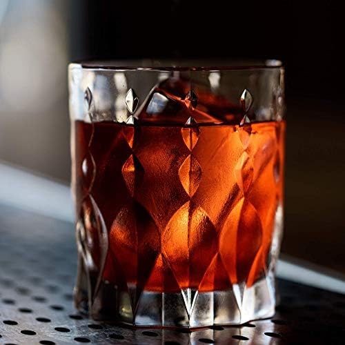 Dünyanın İlk Çevre Dostu Kristal Viski Bardakları-Scotch, Bourbon, Eski Moda Kokteyller ve İçecekler için Avrupa Yapımı 2 Monarch