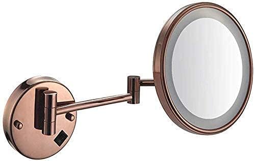 Nhlzj XİAOQİANG Makyaj Aynası, Banyo Tıraş Aynası Duvara Monte, 3X Büyütme Tek Taraflı Yuvarlak Makyaj Aynası Masa Üstü Aynalar