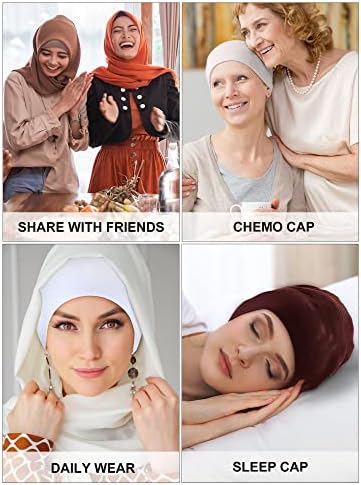 Kadınlar için 9 Adet Underscarf Başörtüsü Kap Müslüman Undercap Şapka Ayarlanabilir İslam Kravat Geri Türban Bonnet Caps ile