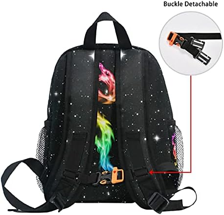 Çocuklar sırt çantası kız erkek gökkuşağı ejderha Galaxy anaokulu ilköğretim okulu Bookbag sevimli kitap çanta için