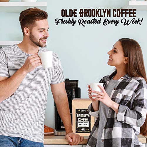 5 lb Kahve Çekirdekleri-Bütün Fasulye Kahvesi Orta Kızartma-Gurme Kahve, Taze Kavrulmuş Kahve, Olde Brooklyn Coffee'den 5 Pound