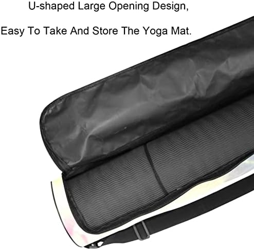 Egzersiz Yoga Mat Taşıma Çantası Tote Taşıyıcı Omuz Askısı ile Retro Gökyüzü Arka Plan, 6. 7x33. 9in / 17x86 cm Yoga Mat Çantası
