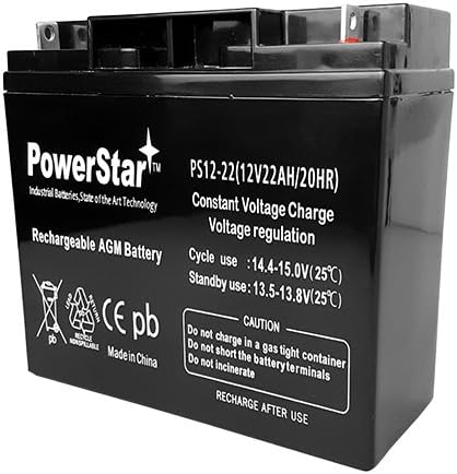 PowerStar 12 V 22AH SLA Yedek Pil için Evrensel UB12220 - 2 Paketi
