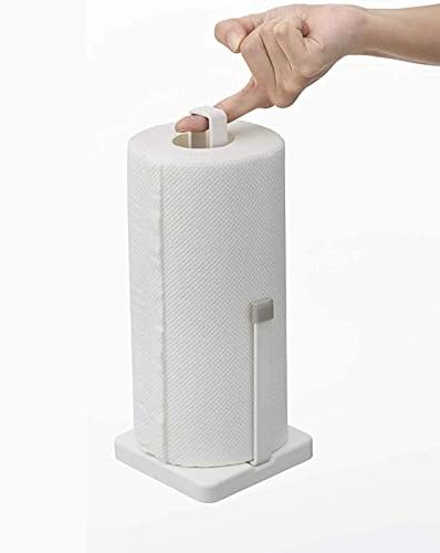 Anstcom Kağıt Havlu Tutucu Standı, Metal Serbest Duran Rulo Kağıt Havlu Standı, Mutfak Tezgahı Banyo Ev Dekorasyonu için Kolay