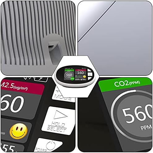 PM2. 5 hava Kalitesi Monitörü, lcd ekran Ekran Sıcaklık Nem Dedektörü Monitör Ev CO2 Dedektörü Metre PM2. 5 PM10 PM1. 0 Hava