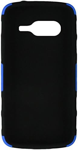 Samsung Galaxy Note 4 için Asmyna Gelişmiş Zırh Standı Koruyucu Kapak-Perakende Ambalaj-Koyu Mavi / Siyah