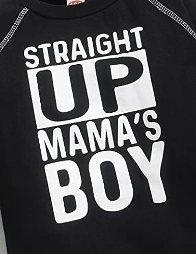 Seyouag Toddler Bebek Erkek Giysileri Düz Up mama Erkek T-Shirt ve Pantolon Eşofman Pantolon Kıyafet Seti
