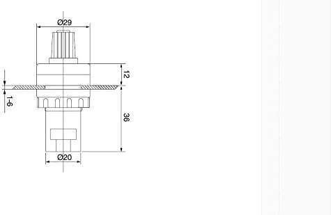 Taıss / 1 Adet LA42DWQ-22 22mm 10 k ohm Vali Döner Potansiyometre Invertör Dönüştürücü Direnç Değişken Frekans Dönüştürücü Hız