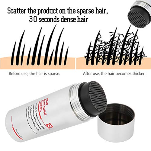Saç Yapı Elyafı, 7 Renk 25g Saç yapı elyafı Saç Dökülmesi Kapatıcı Saç Dolgun Yoğun Kalınlaştırıcı Toz (7)
