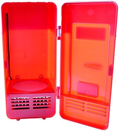 Spograde G4USB Mini Buzdolabı İçecek Soğutucu Soğutma Sistemi Küçük Buzdolabı Kırmızı