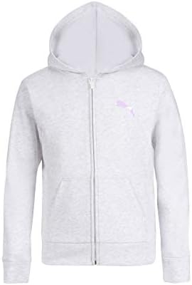 PUMA Kızların Çekirdek Logosu Fermuarlı Kapüşonlu Sweatshirt